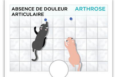 Illustration : chat essayant d'attraper un objet en mouvement